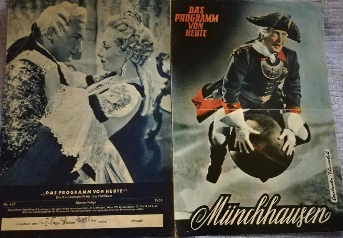 DAS PROGRAMM VON HEUTE (AT) magazine side cover Issue 427   1956