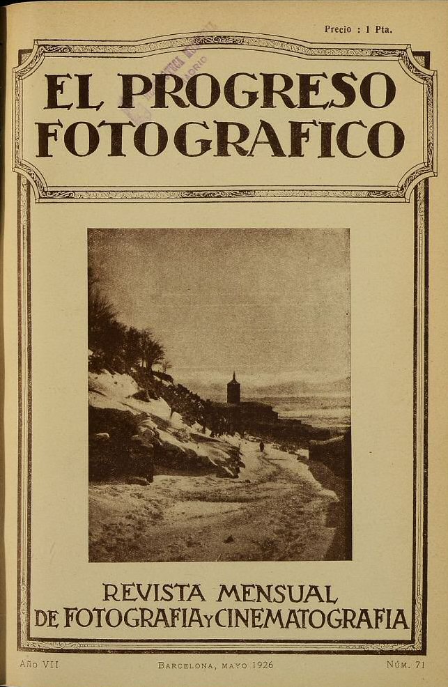 EL PROGRESO FOTOGRAFICO magazine side cover Issue 71  May 1926