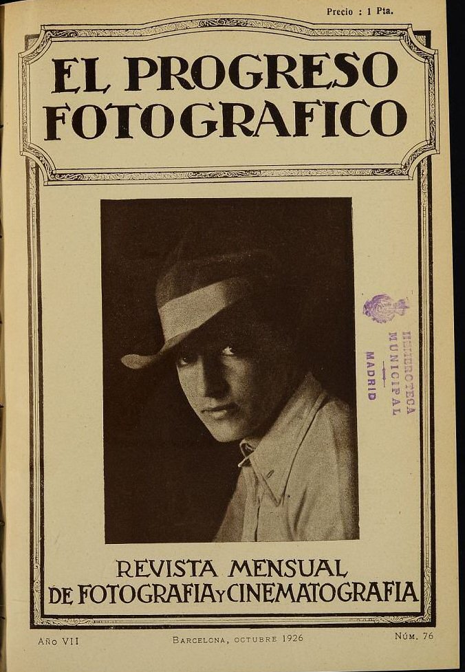 EL PROGRESO FOTOGRAFICO magazine side cover Issue 76  October 1926