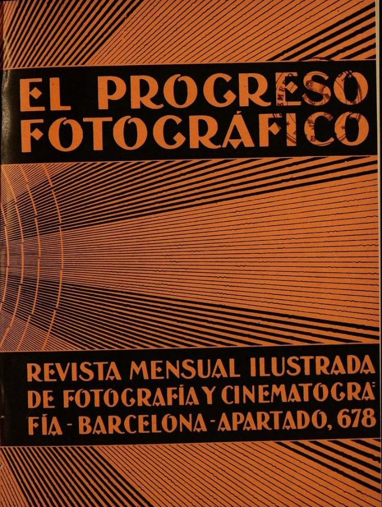 EL PROGRESO FOTOGRAFICO magazine side cover Issue 106  April 1929