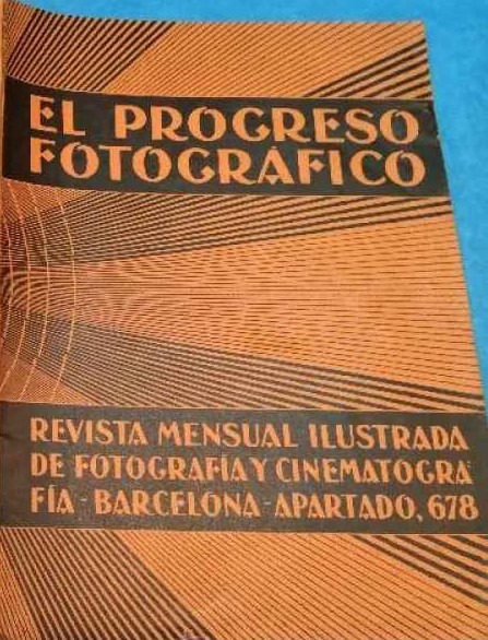 EL PROGRESO FOTOGRAFICO magazine side cover Issue 109  July 1929