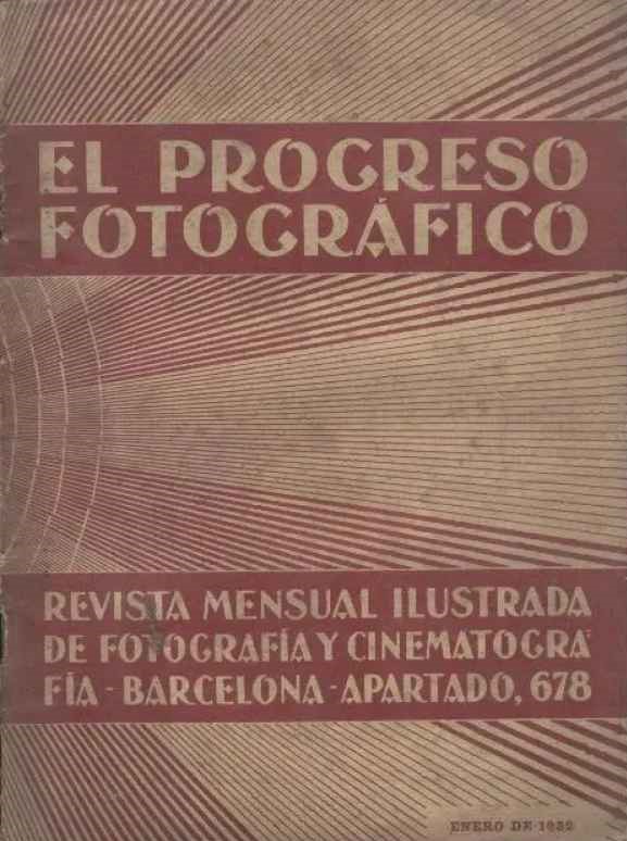 EL PROGRESO FOTOGRAFICO magazine side cover Issue 139  January 1932