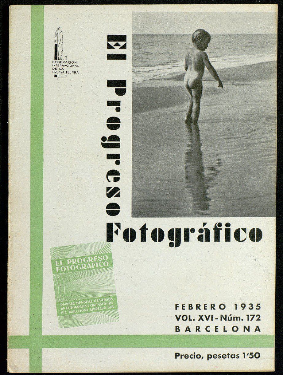 EL PROGRESO FOTOGRAFICO magazine side cover Issue 172  February 1935