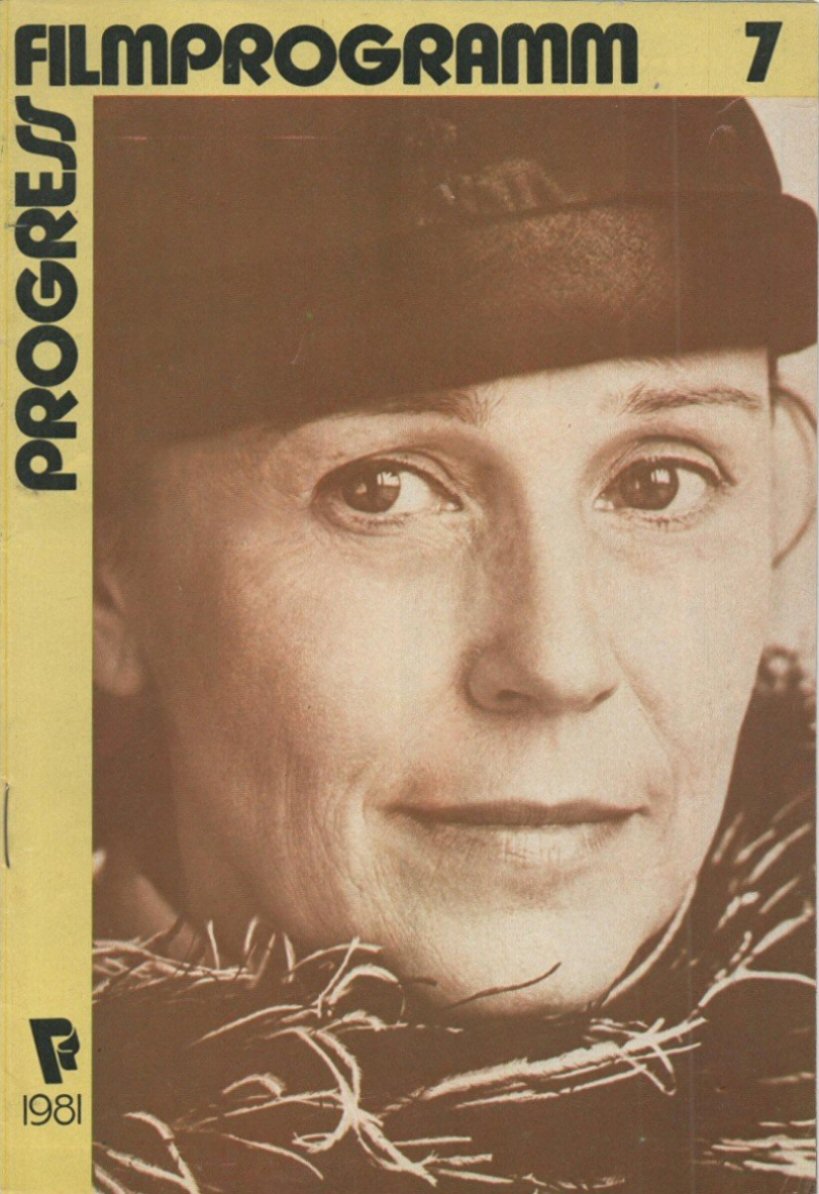 PROGRESS FILM PROGRAMM (1970s-90s) magazine side cover Issue 7   1981