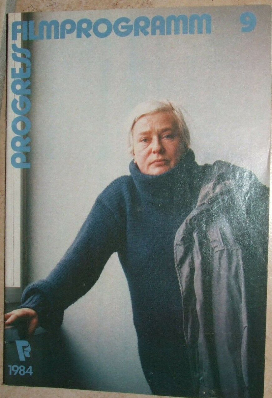PROGRESS FILM PROGRAMM (1970s-90s) magazine side cover Issue 9   1984
