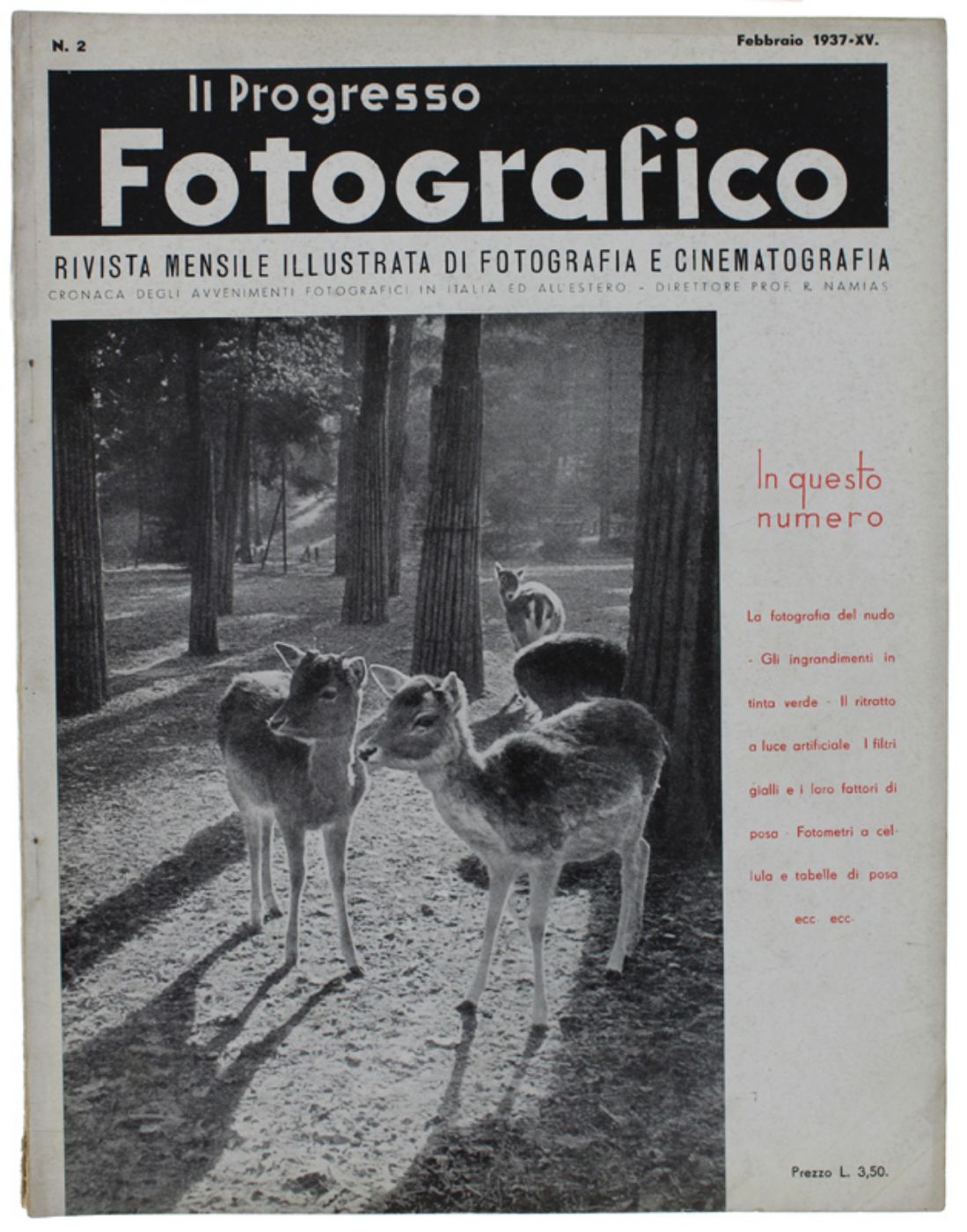 PROGRESSO FOTOGRAFICO magazine side cover Issue 2  February 1937