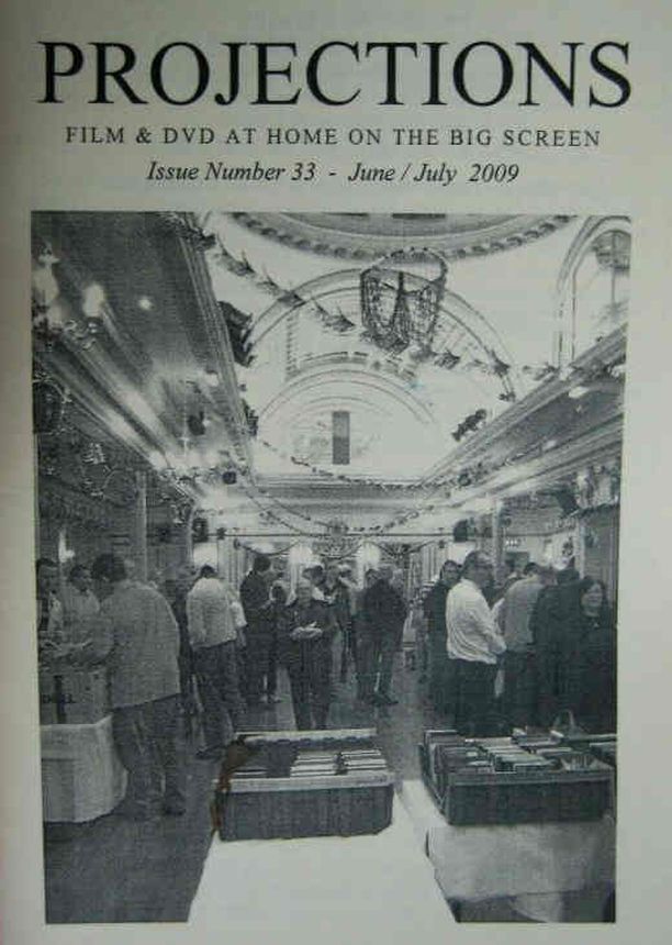 PROJECTIONS (UK) magazine side cover Issue 33  June/July 2009