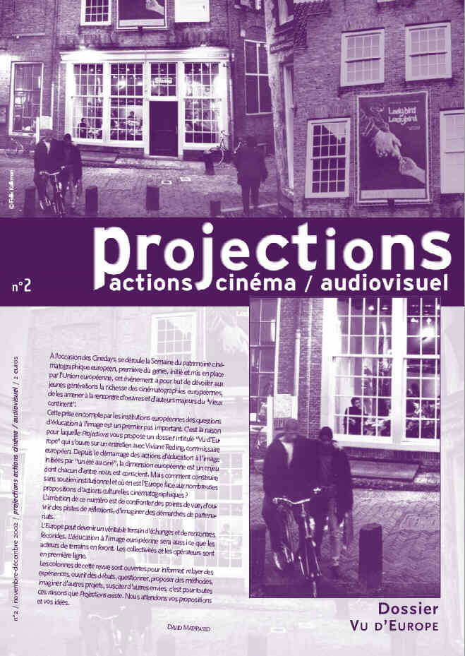 PROJECTIONS magazine side cover Issue 2 November/December 2002