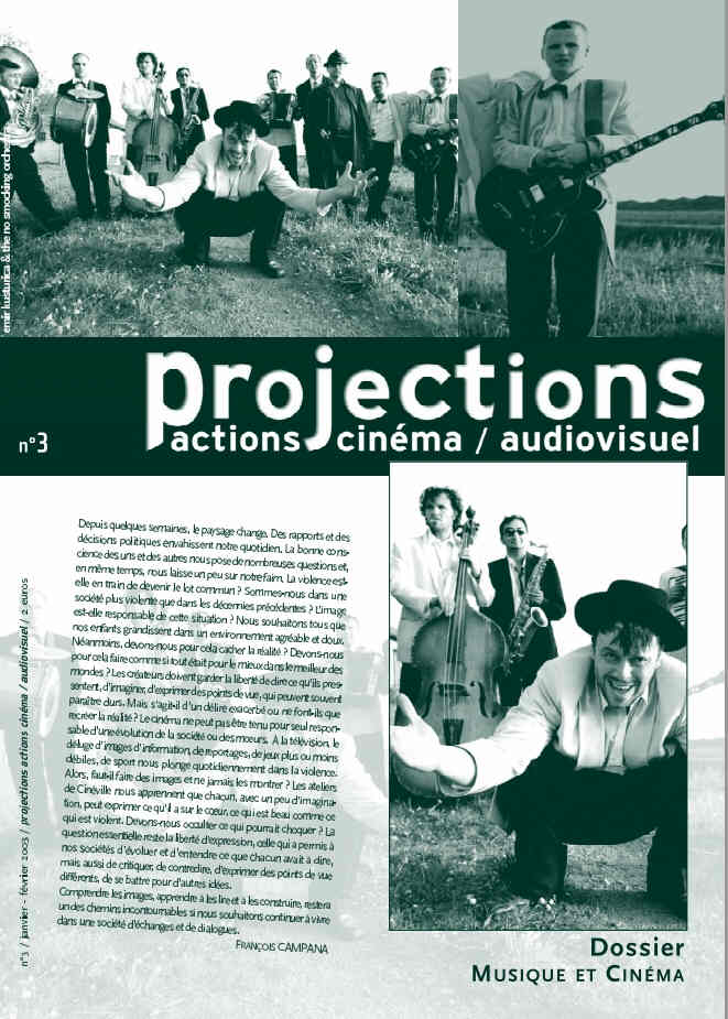 PROJECTIONS magazine side cover Issue 3 January/February 2003