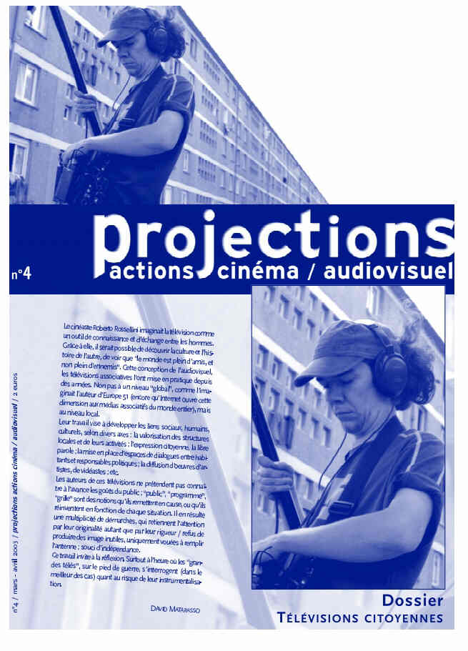 PROJECTIONS magazine side cover Issue 4 March/April 2003