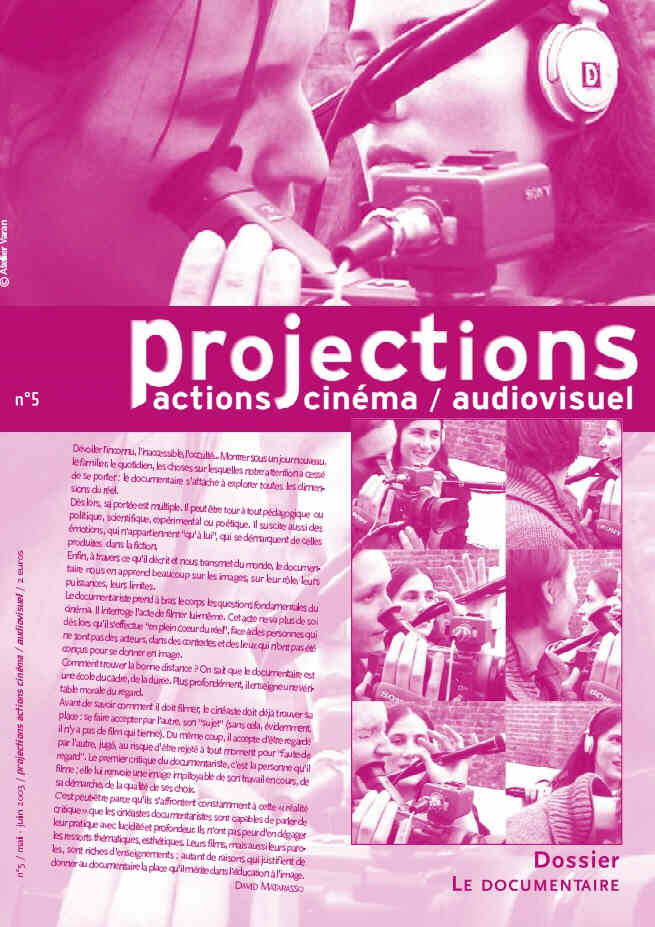PROJECTIONS magazine side cover Issue 5 May/June 2003