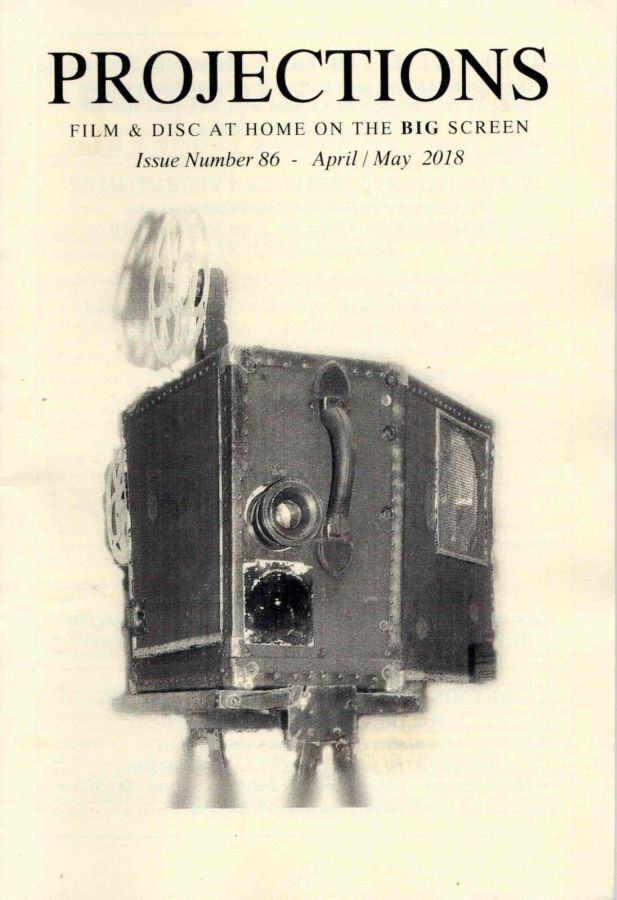 PROJECTIONS (UK) magazine side cover Issue 86  April/May 2018