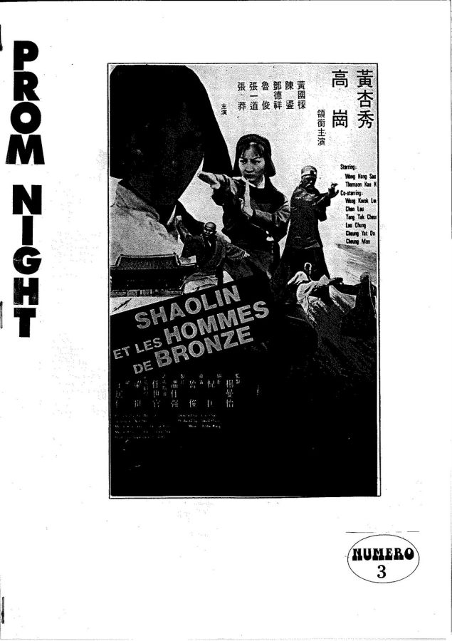 PROM NIGHT magazine side cover Issue 3   