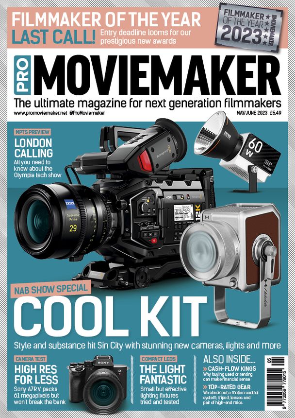 PRO MOVIEMAKER magazine side cover  May/June 2023