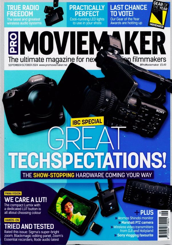 PRO MOVIEMAKER magazine side cover  September/October 2024