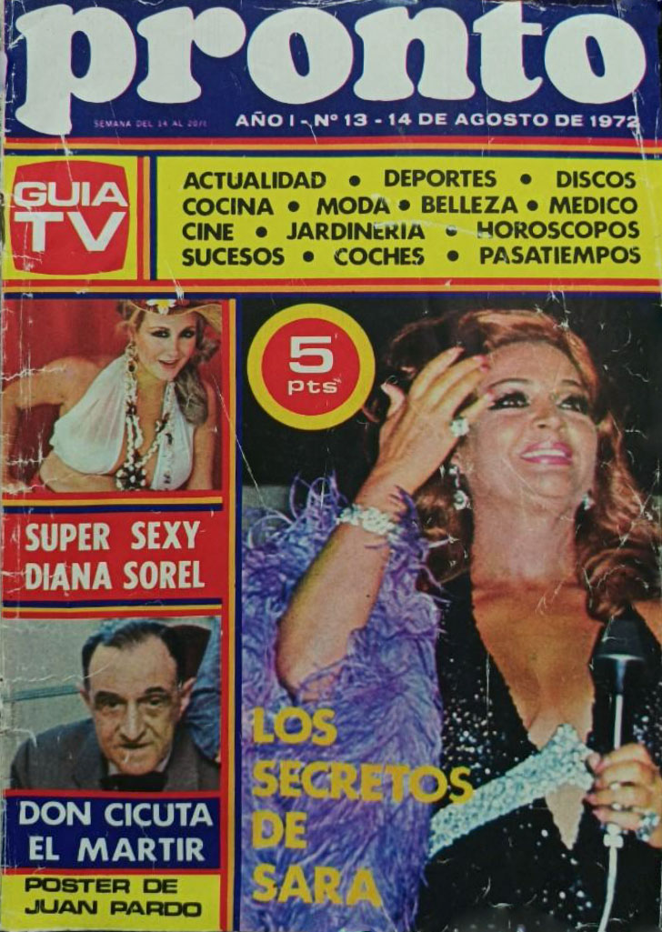 PRONTO magazine side cover Issue 13 14 August 1972