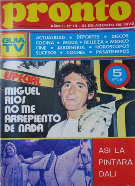 PRONTO magazine side cover Issue 14 21 August 1972