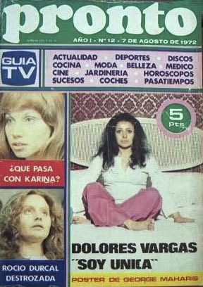 PRONTO magazine side cover Issue 12   1972