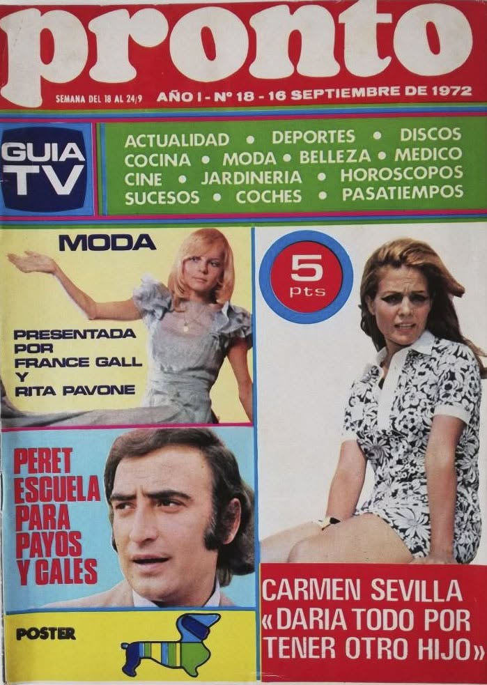 PRONTO magazine side cover Issue 18   1972