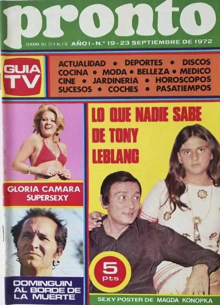 PRONTO magazine side cover Issue 19   1972