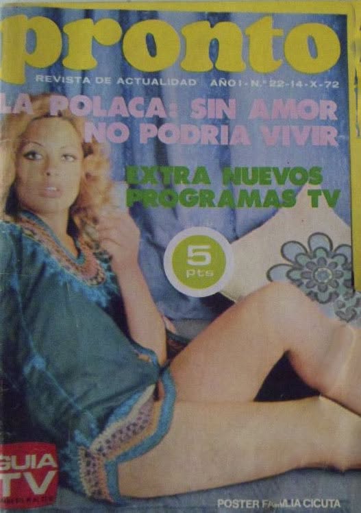 PRONTO magazine side cover Issue 22   1972