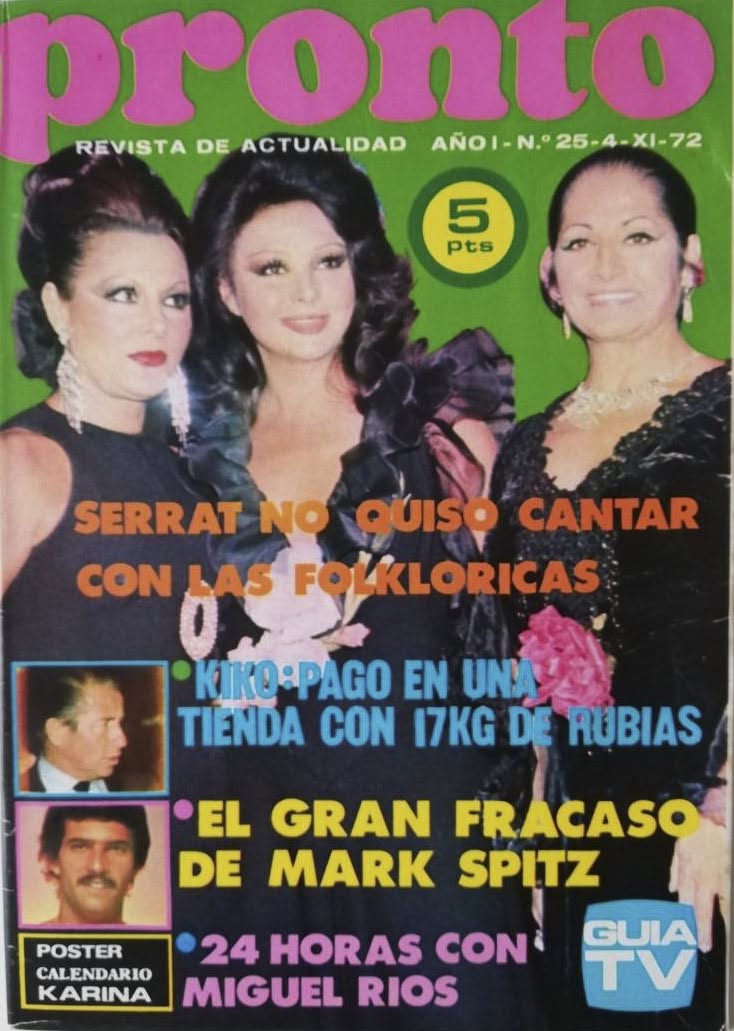 PRONTO magazine side cover Issue 25   1972