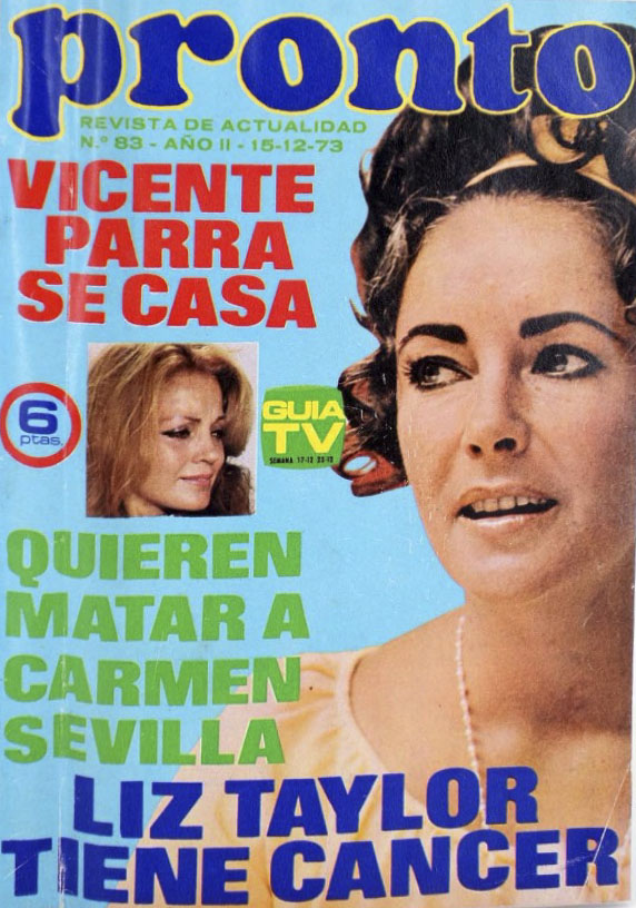 PRONTO magazine side cover Issue 83 15 December 1973