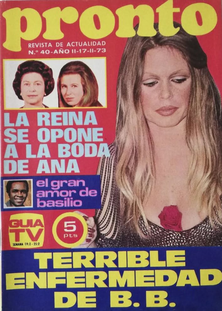 PRONTO magazine side cover Issue 40   1973