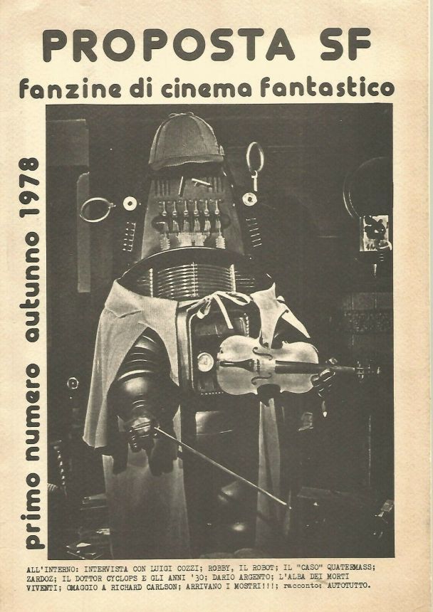 PROPOSTA SF magazine side cover Issue 1 Autumn 1978