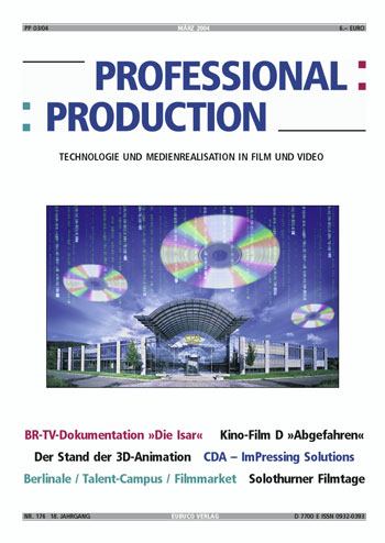 PROFESSIONAL PRODUCTION magazine side cover March 2004