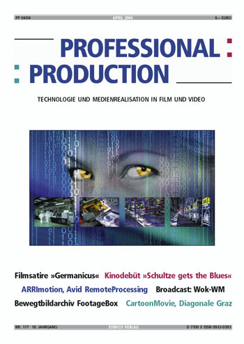 PROFESSIONAL PRODUCTION magazine side cover April 2004