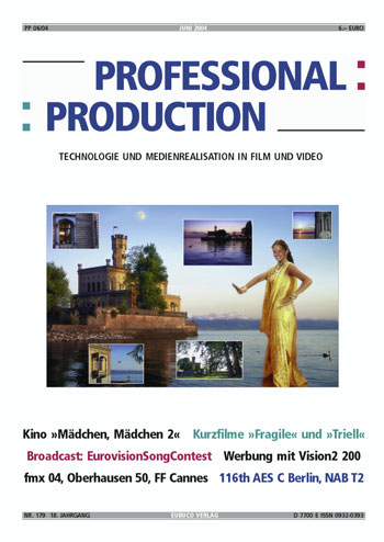 PROFESSIONAL PRODUCTION magazine side cover June 2004
