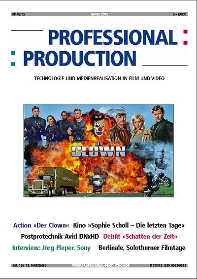 PROFESSIONAL PRODUCTION magazine side cover March 2005