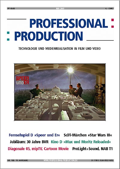 PROFESSIONAL PRODUCTION magazine side cover May 2005