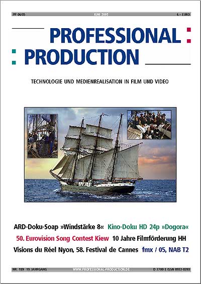 PROFESSIONAL PRODUCTION magazine side cover June 2005