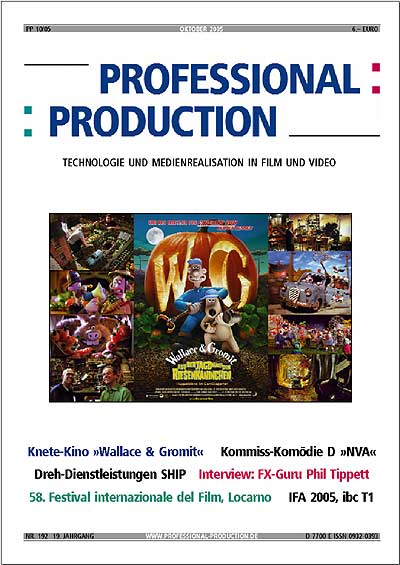 PROFESSIONAL PRODUCTION magazine side cover October 2005