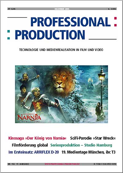 PROFESSIONAL PRODUCTION magazine side cover December 2005
