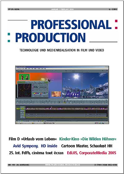 PROFESSIONAL PRODUCTION magazine side cover January/February 2006