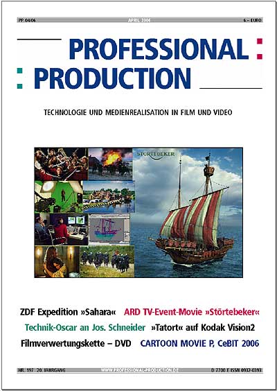 PROFESSIONAL PRODUCTION magazine side cover April 2006