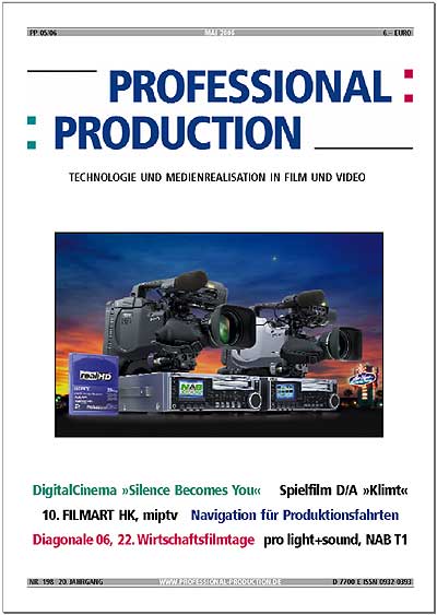 PROFESSIONAL PRODUCTION magazine side cover May 2006