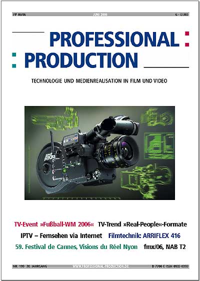 PROFESSIONAL PRODUCTION magazine side cover June 2006