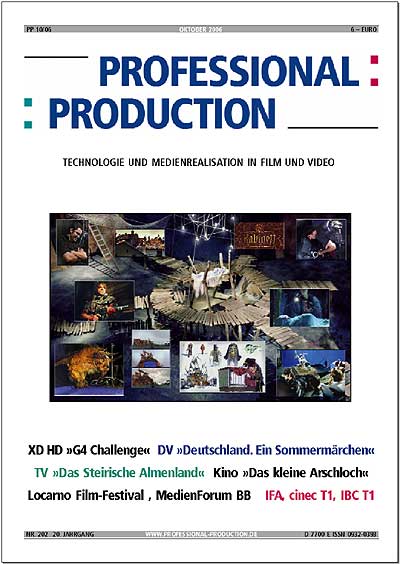 PROFESSIONAL PRODUCTION magazine side cover October 2006