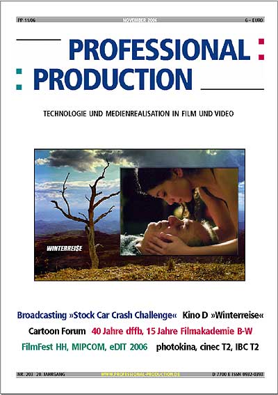 PROFESSIONAL PRODUCTION magazine side cover November 2006