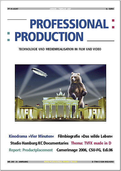PROFESSIONAL PRODUCTION magazine side cover January/February 2007