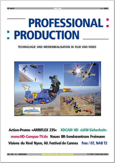 PROFESSIONAL PRODUCTION magazine side cover June 2007