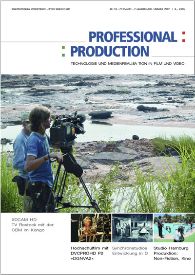 PROFESSIONAL PRODUCTION magazine side cover July/August 2007