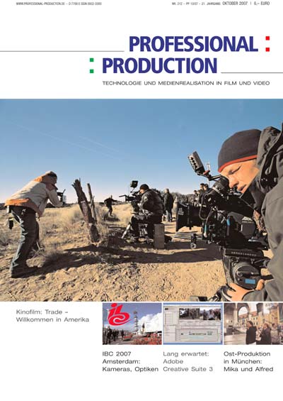 PROFESSIONAL PRODUCTION magazine side cover October 2007