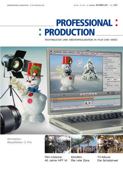 PROFESSIONAL PRODUCTION magazine side cover December 2007
