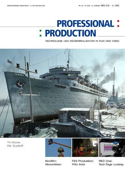 PROFESSIONAL PRODUCTION magazine side cover March 2008