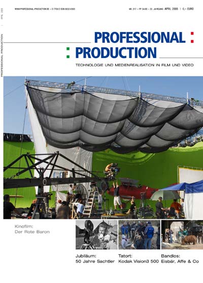 PROFESSIONAL PRODUCTION magazine side cover April 2008